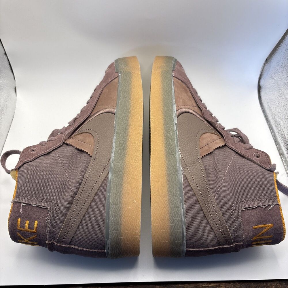 Nike SB Zoom Blazer Mid PRM Plus Brown Gum DV5468-200 Men's Skate Shoes Size 9.5 - Picture 5 of 14